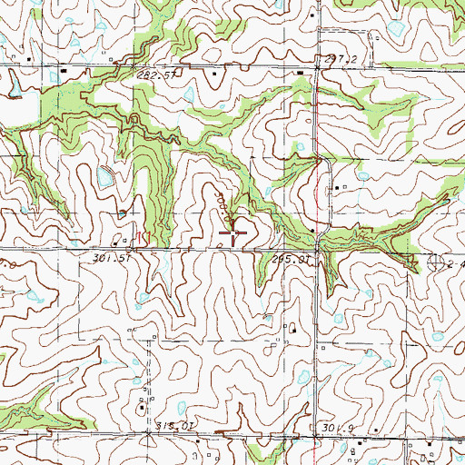 Topographic Map of Carrol School (historical), MO