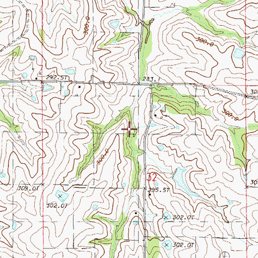 Topographic Map of Crab Orchard School (historical), MO