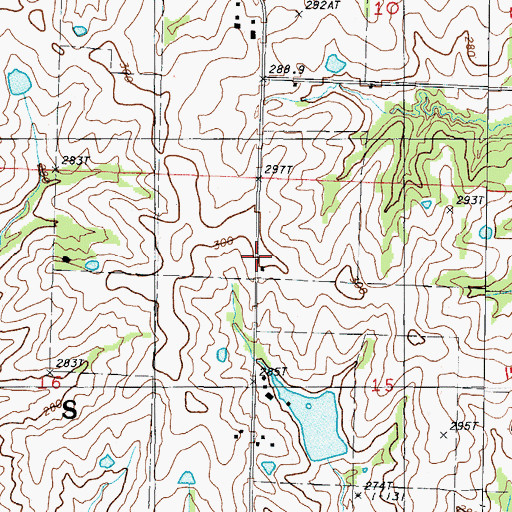 Topographic Map of Limestone School (historical), MO