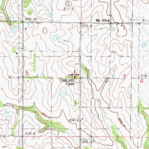 Topographic Map of Maple Grove Church (historical), MO