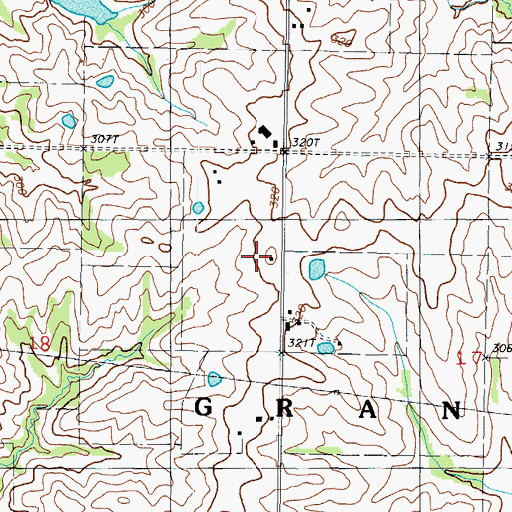Topographic Map of Pleasant Hill School, MO