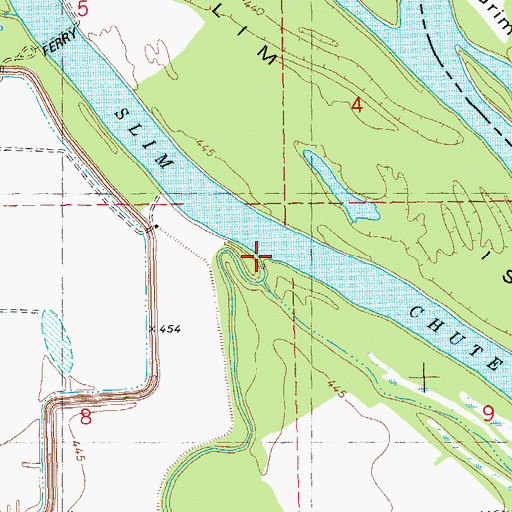 Topographic Map of Ramsey Creek, MO