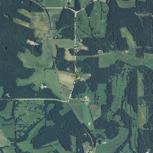 Aerial/Satellite Image of Saint James United Church of Christ, MO