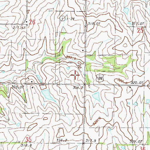 Topographic Map of Taylor School (historical), MO