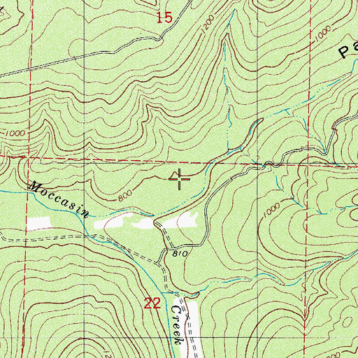 Topographic Map of Page Hollow, AR