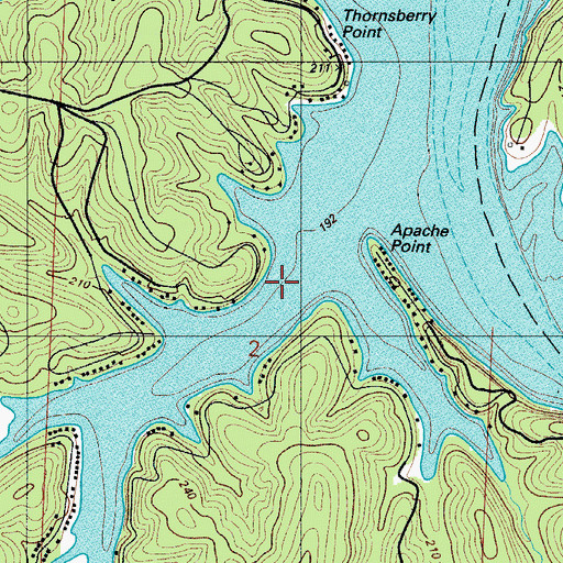 Topographic Map of Pearson Branch, MO