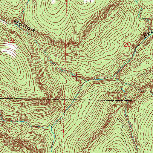 Topographic Map of Panther Camp Hollow, AR