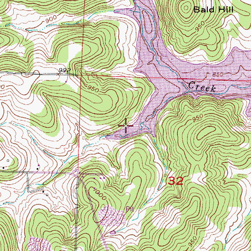 Topographic Map of Cave Spring Church (historical), MO