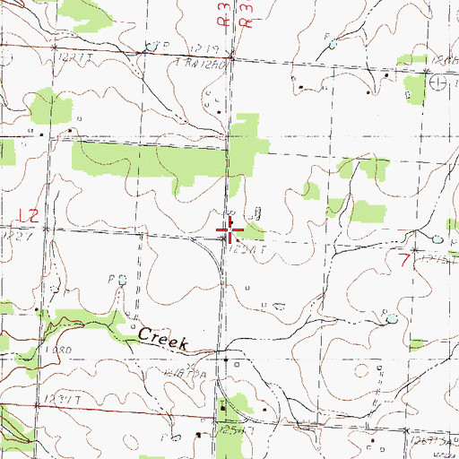 Topographic Map of Crossroad School (historical), MO