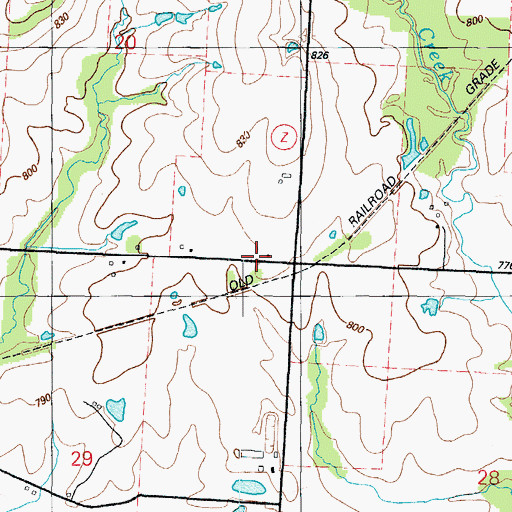 Topographic Map of Enoch School (historical), MO