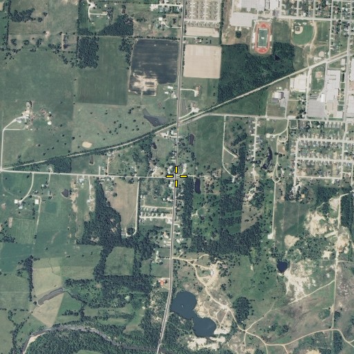 Aerial/Satellite Image of Stringtown, MO