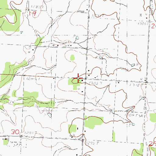 Topographic Map of Success School (historical), MO