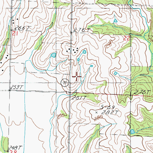 Topographic Map of Pilot Knob School (historical), MO
