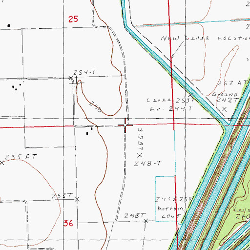 Topographic Map of Coker Lodge (historical), MO