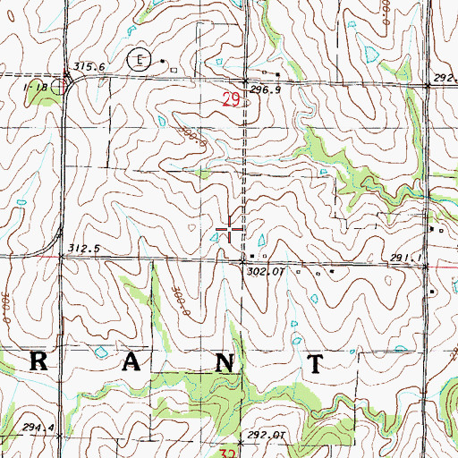 Topographic Map of Liberty School (historical), MO