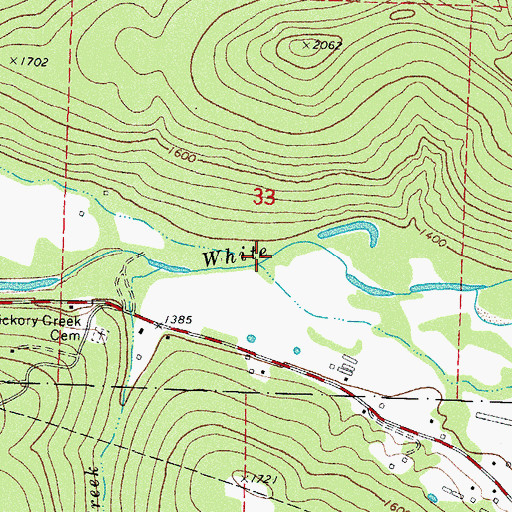 Topographic Map of Patrick Branch, AR