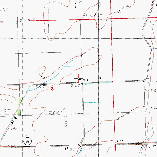Topographic Map of Providence Church, MO