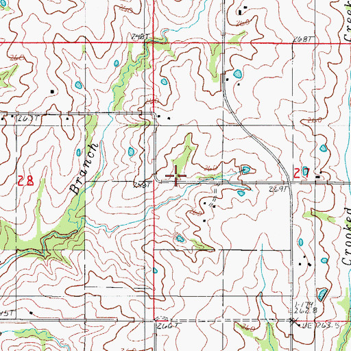 Topographic Map of Sinia School (historical), MO