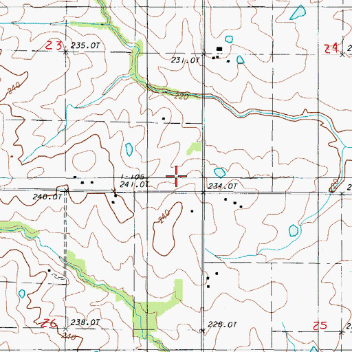 Topographic Map of Victory School (historical), MO