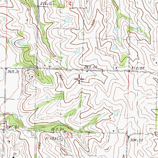 Topographic Map of Zimmerman School, MO