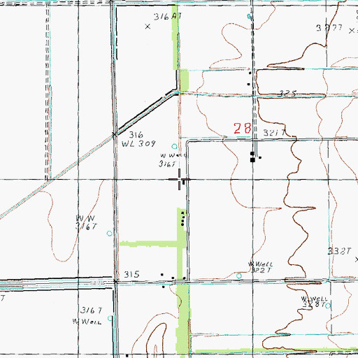 Topographic Map of Brian School (historical), MO
