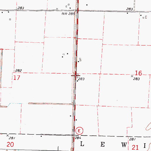 Topographic Map of Hurricane Ridge, MO