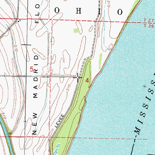 Topographic Map of Norfolk (historical), MO
