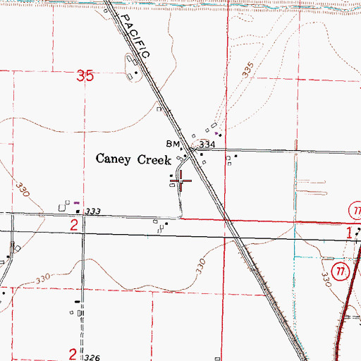 Topographic Map of Wylie School (historical), MO