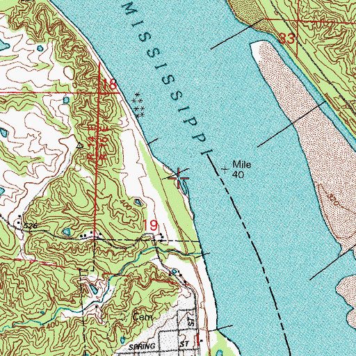 Topographic Map of New York (historical), MO