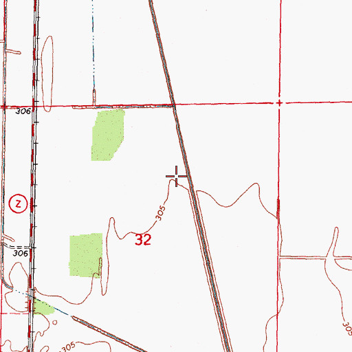 Topographic Map of Crowder School (historical), MO