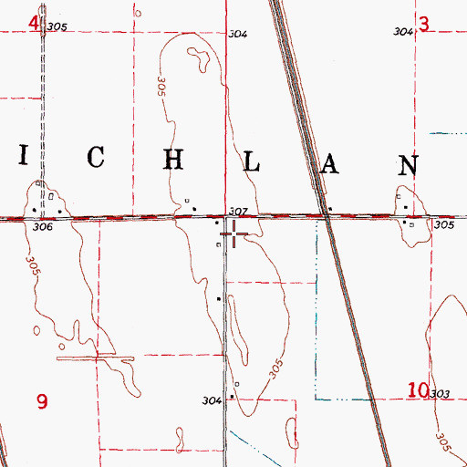 Topographic Map of Hunter School (historical), MO