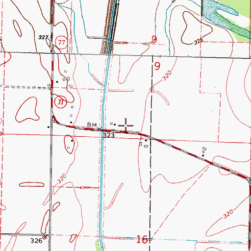 Topographic Map of Lemons School (historical), MO