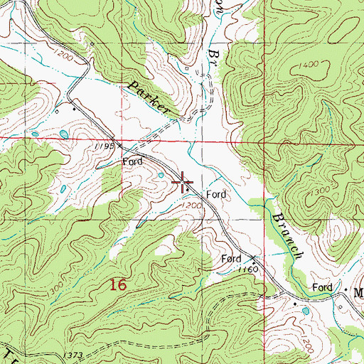 Topographic Map of Marcoot School (historical), MO