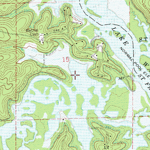 Topographic Map of Pink Root Hollow, MO