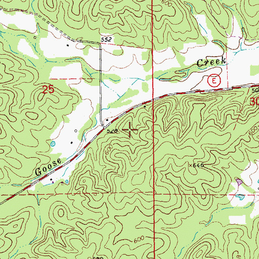 Topographic Map of Camp Number 30, MO