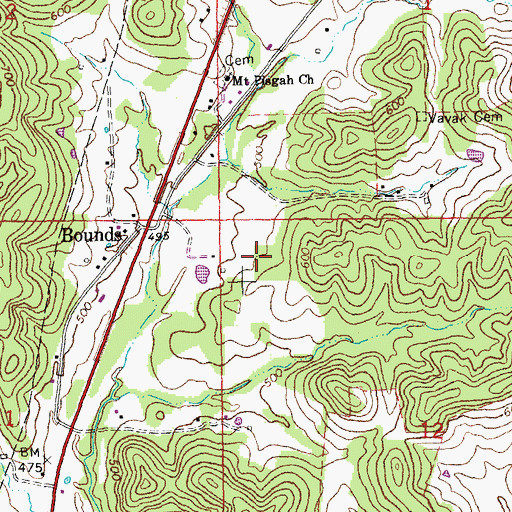 Topographic Map of New Prospect School (historical), MO