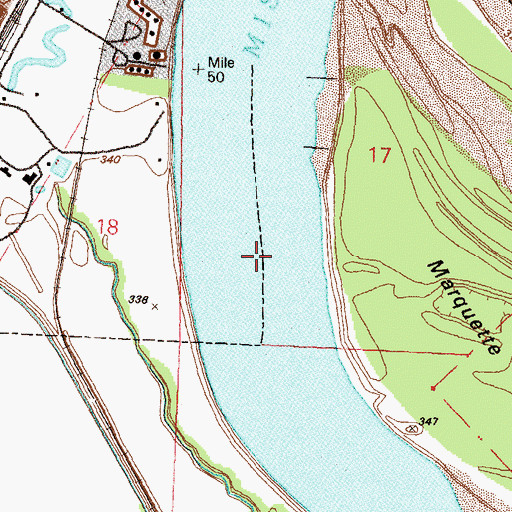 Topographic Map of Big Bend, MO