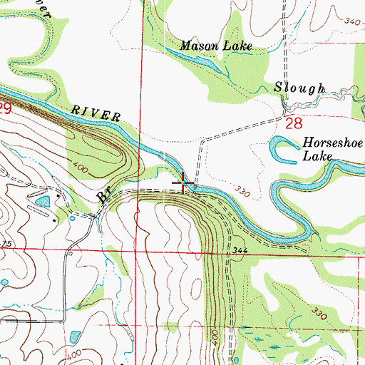Topographic Map of Petite Branch, AR