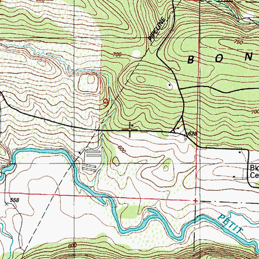 Topographic Map of Pilot View Church, AR