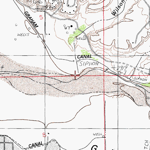 Topographic Map of Lone Star Wash, AZ