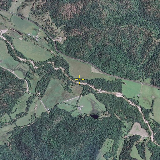 Aerial/Satellite Image of Vinson Branch, MO