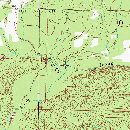 Topographic Map of Posey Hollow, AR