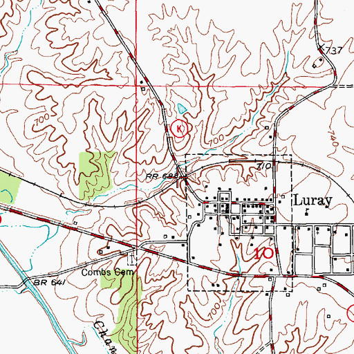Topographic Map of Eldorado, MO