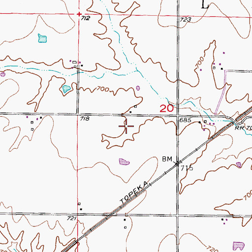 Topographic Map of Hays School (historical), MO