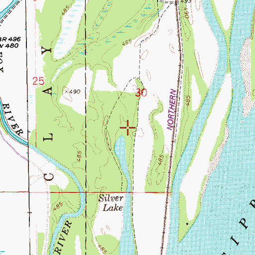 Topographic Map of Fox Island (historical), MO