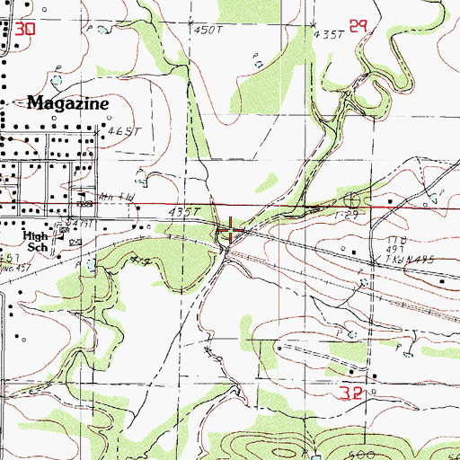 Topographic Map of Prairie Branch, AR