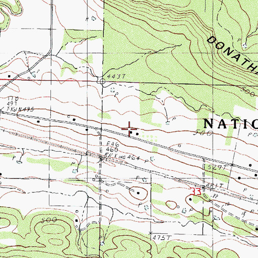 Topographic Map of Prospect Church, AR
