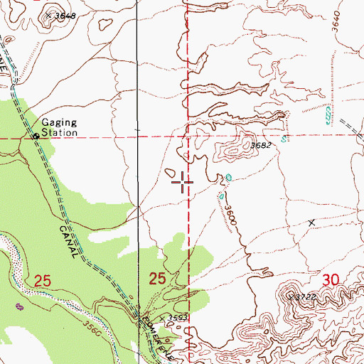 Topographic Map of Lonesome Valley, AZ