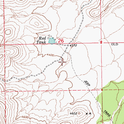 Topographic Map of Long Canyon, AZ