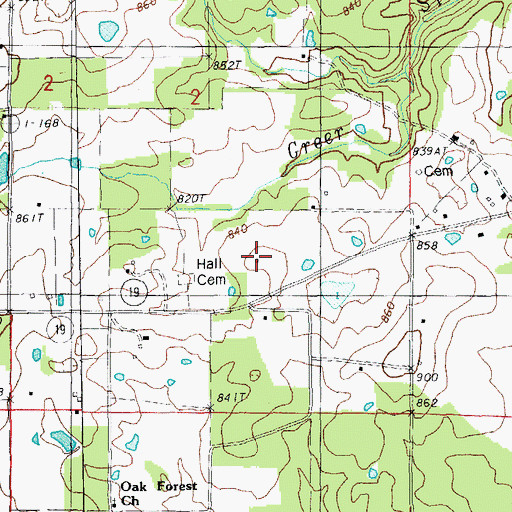 Topographic Map of Blackjack School (historical), MO